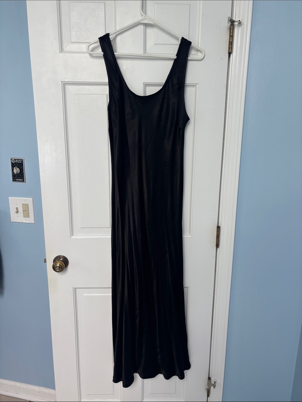 Sleeveless Black Maxi Dress - Sleek Women's Evening Dress